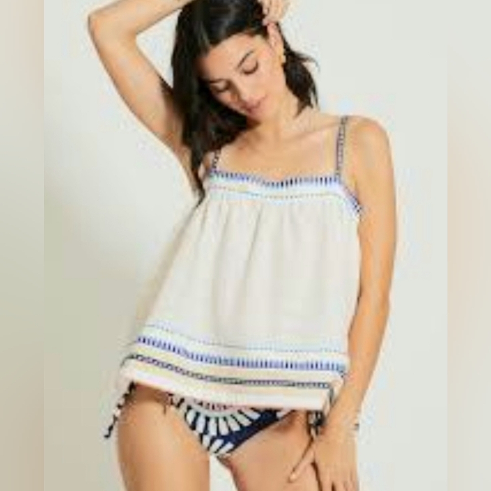 LemLem Top, New with Tag, Size Large, White, Cotton, Embroidered